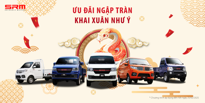 CƠ HỘI VÀNG SỞ HỮU XE SRM MOTORS ĐẦU XUÂN 2025