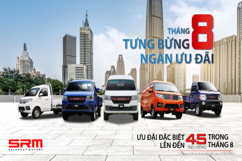 CHÀO THÁNG 8 TƯNG BỪNG NGÀN ƯU ĐÃI CÙNG SRM MOTORS